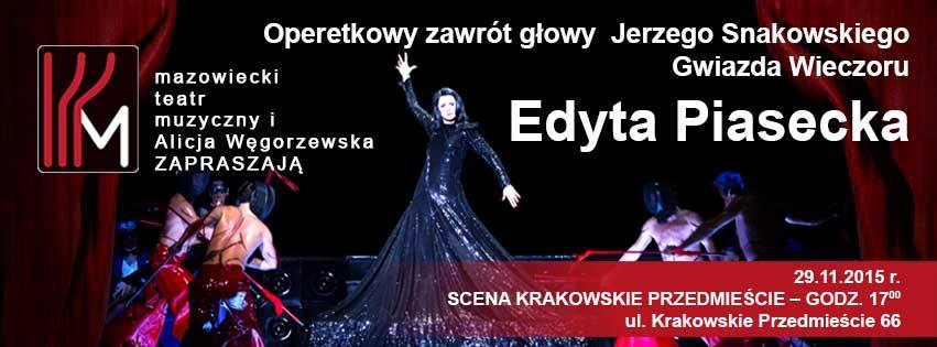 Edyta Piasecka along with the winner of the IInd Edition of Tenor Battle for Roses Emil Ławecki– Jerzy Snakowski Operetta’s Folly